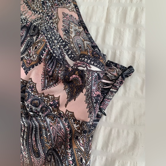 Cache Silk Handkerchief Halter Blouse - Picture 9 of 16